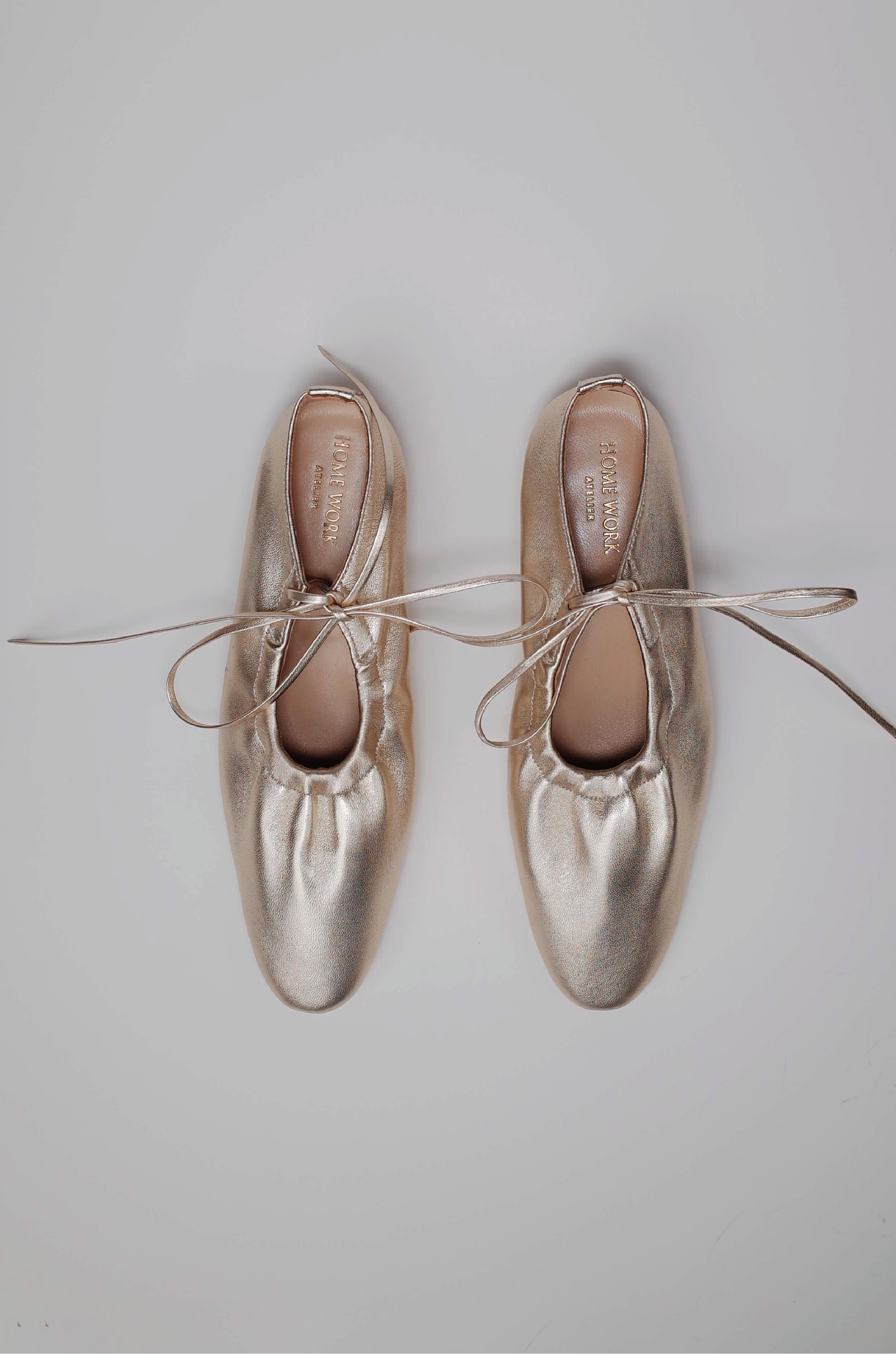 Reserved items ・ Craftsman Made Leather 100% Ballet Shoes (Gold Leaf